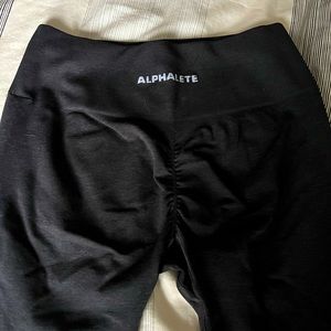 Alphalete Grey Large Butt Scrunch Leggings